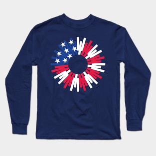 Star Spangled Fireworks Long Sleeve T-Shirt